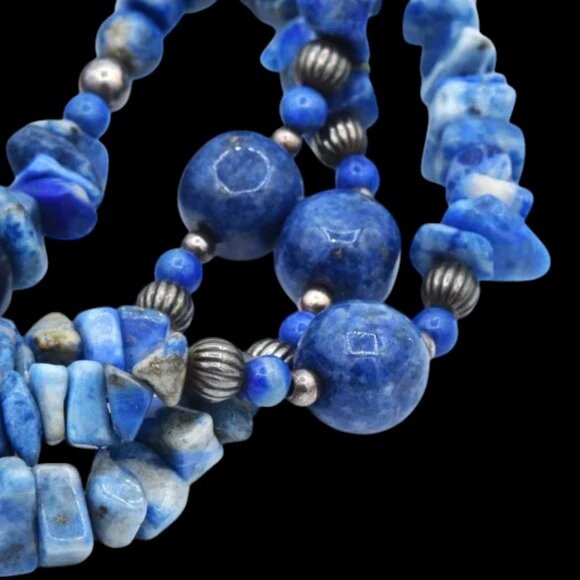 Carolyn Pollack Sterling & Lapis 38" Relios Blue - Picture 4 of 7